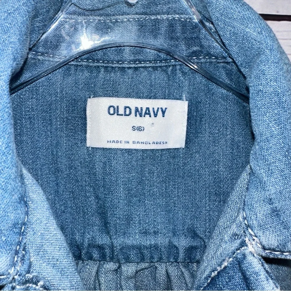 Old Navy Denim Shirt Dress Size 6